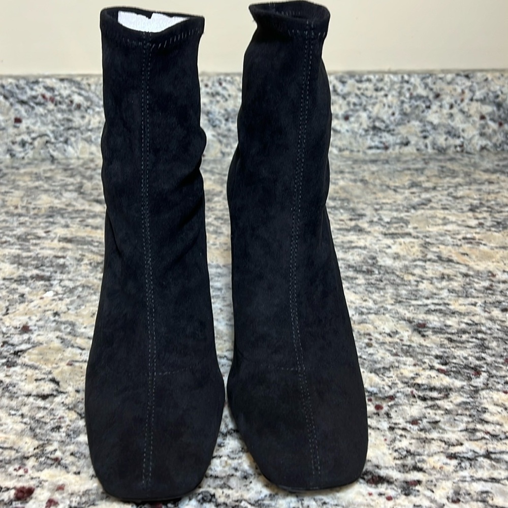 Charles David Faux Suede Pull On Boots - Picture 2 of 10